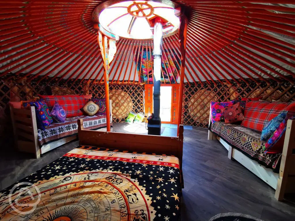 Yurt interior