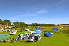 Non electric grass pitches with space for a parked car