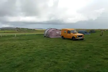 Grass pitches for tents and campervans