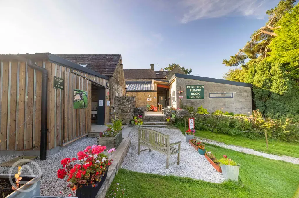 Facilities block with an undercover washing up area