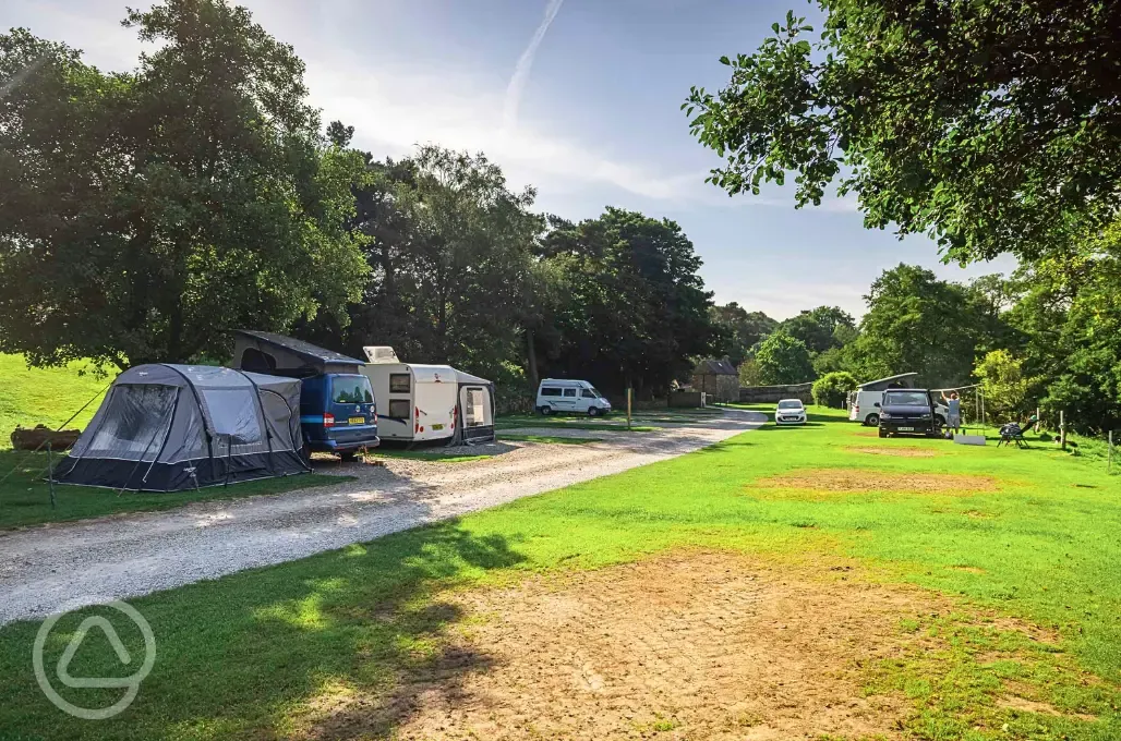 Hardstanding pitches with electric and fully serviced options