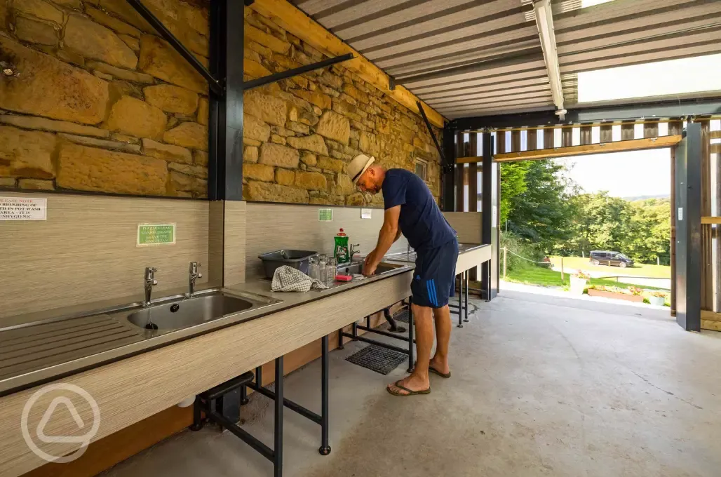 Pot washing area