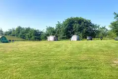 Grass tent and touring pitches in the back field