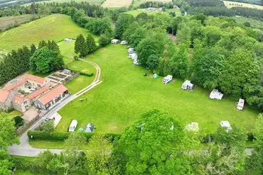 Aerial of Bank Top Camping in the North York Moors