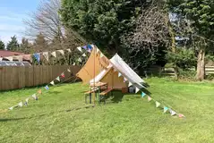 Large optional electric tent pitch