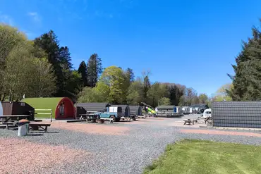 Ensuite glamping pods at Barrhill Holiday Park