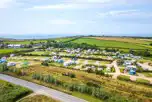 Aerial of the campsite and coast