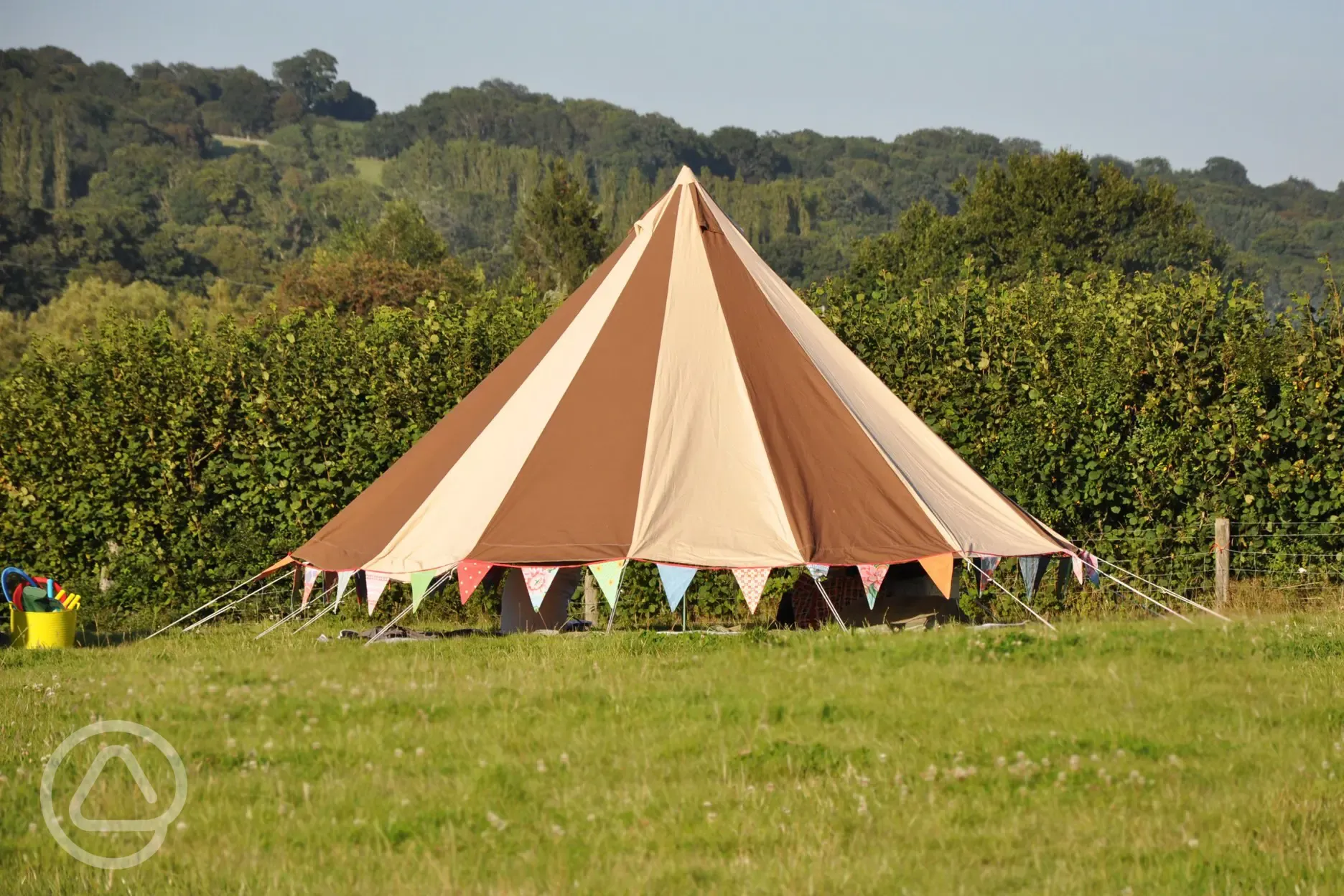 Bell tent at Bedgebury Camping