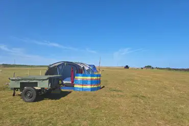 Non electric grass pitches for tents and tourers at Bent Rigg Farm Campsite