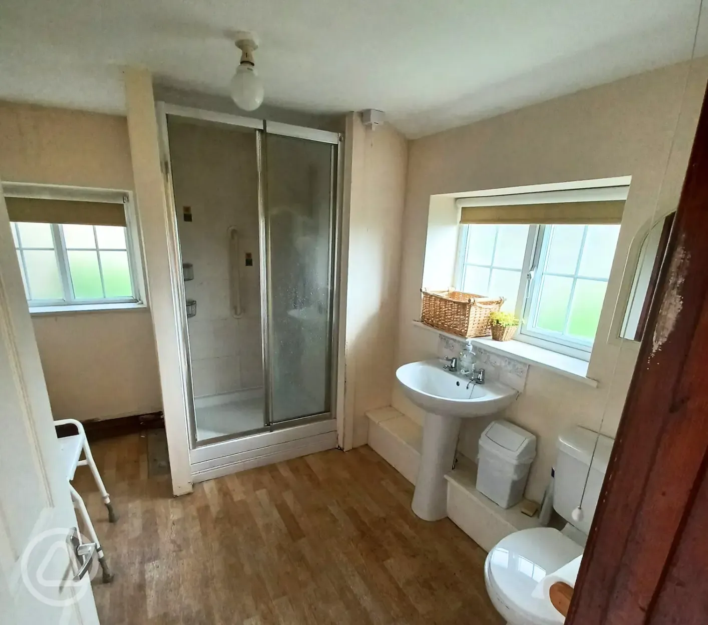 Toilet and shower