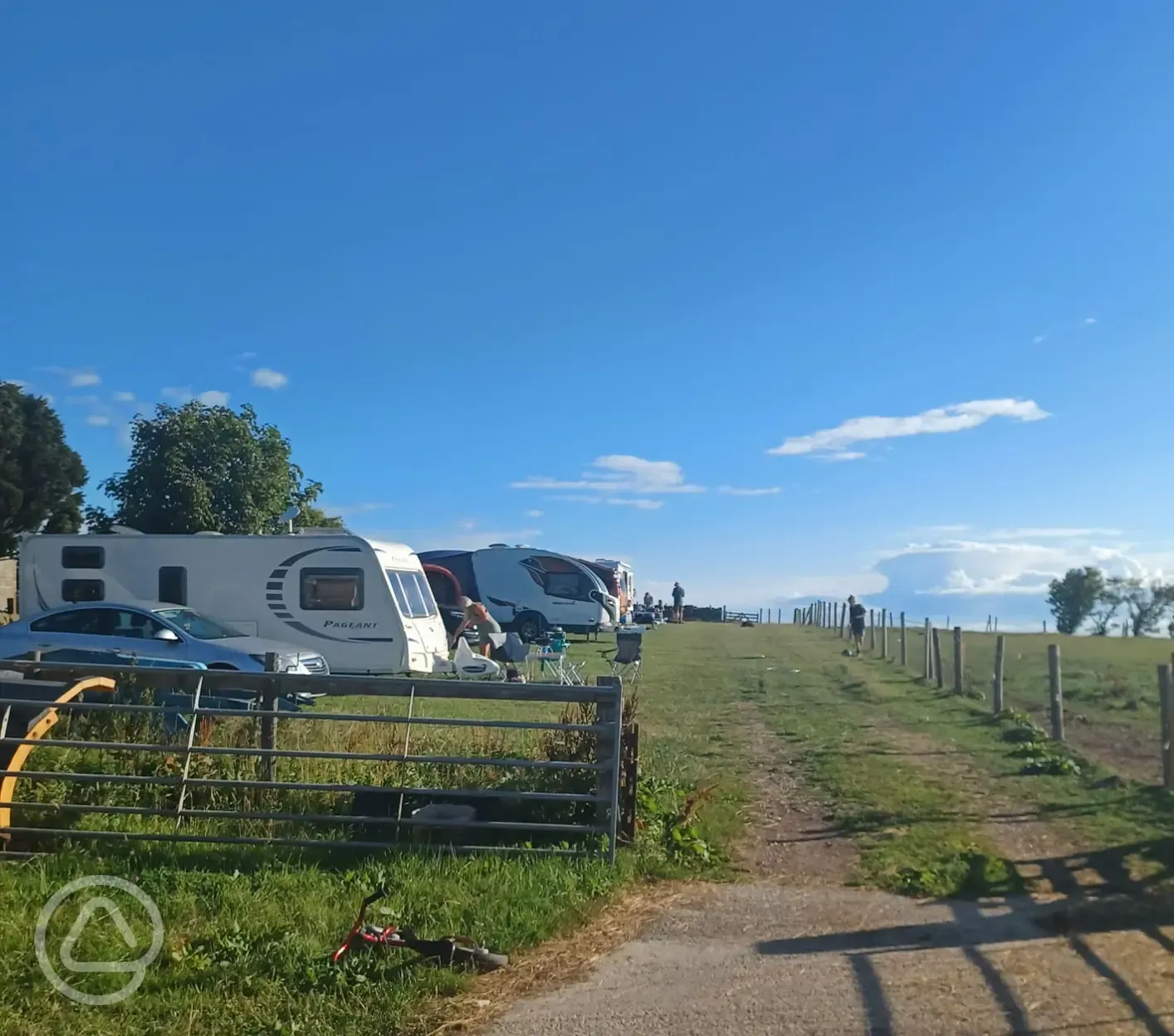 Entrance to the camping field