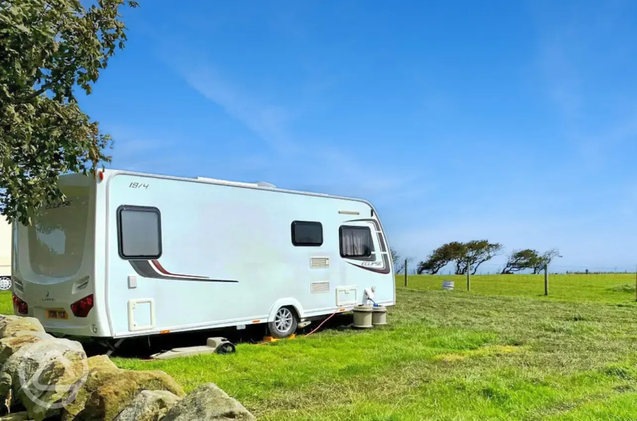 Electric grass pitches and sea views