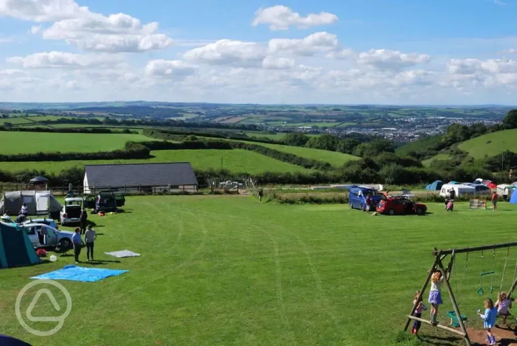 Aerial of the campsite