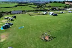 Aerial of the campsite