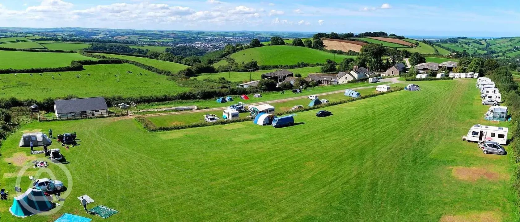 Aerial of the campsite