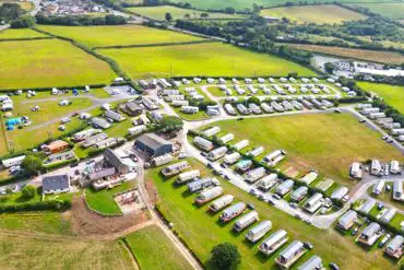 Aerial of the campsite