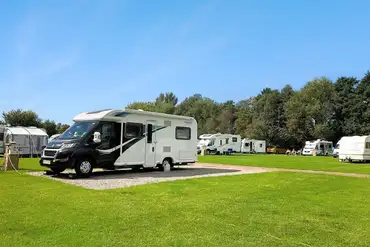 Electric hardstanding pitches with 16 amp hook up