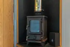 Digby's Hut log burner (wood, kindling, firelighters, and matches provided)