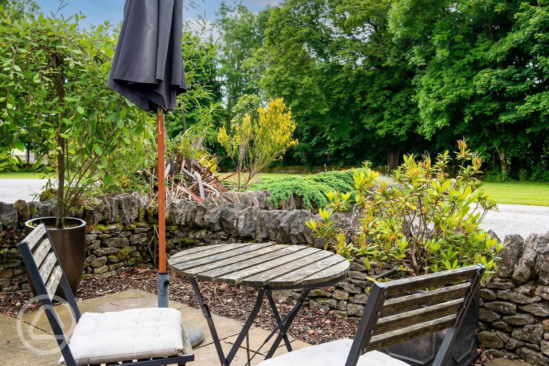 Bertie's Retreat outdoor seating area