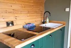 Hare's Retreat glamping cabin sink