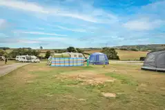 Bronze electric grass pitches suitable for small tents and tourers