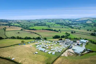 Aerial of the campsite
