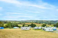 Bronze electric grass pitches suitable for tents under 5m x 5m