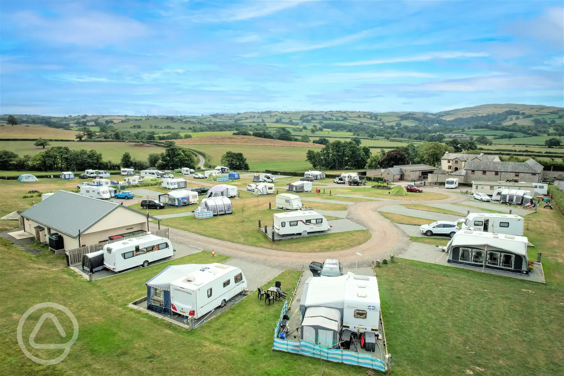 Gold fully serviced hardstanding pitches