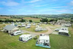 Gold fully serviced hardstanding pitches with electric, water and drainage point