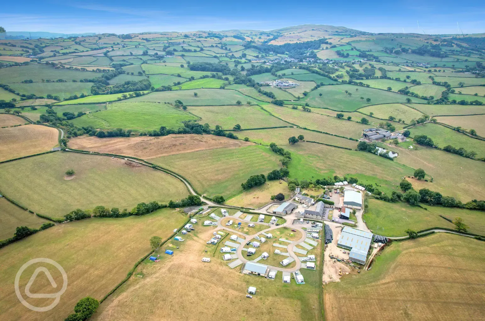 Aerial of the campsite