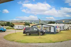 Gold fully serviced hardstanding pitches with awning space