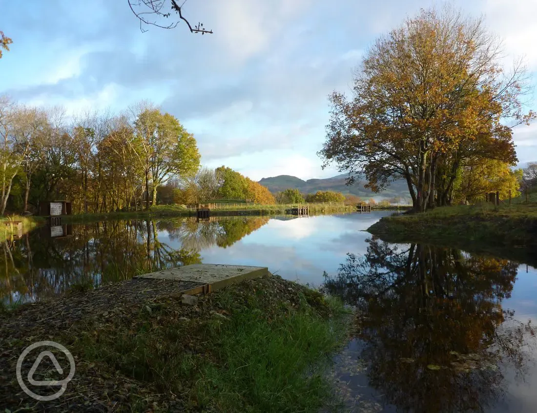 Peaceful Bryn Y Gwin Farm Caravan and Campsite surroundings