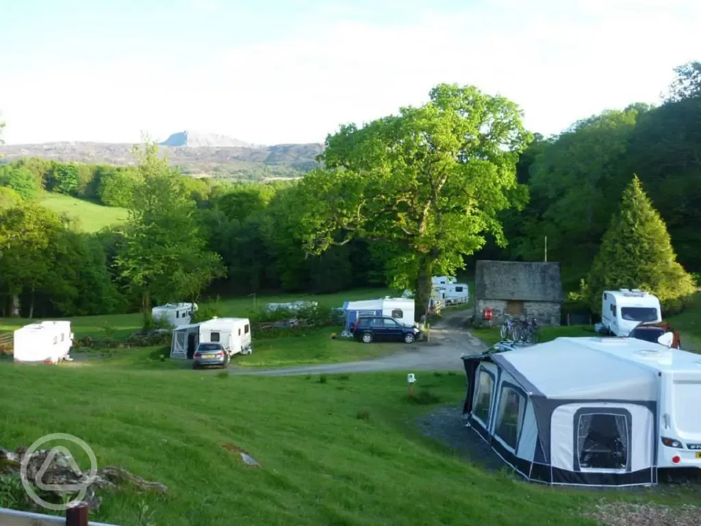 Lovely views from Bryn Y Gwin Farm Caravan and Campsite