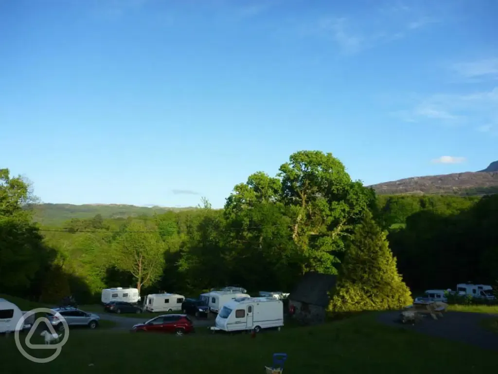 Pitches at Bryn Y Gwin Farm Caravan and Campsite