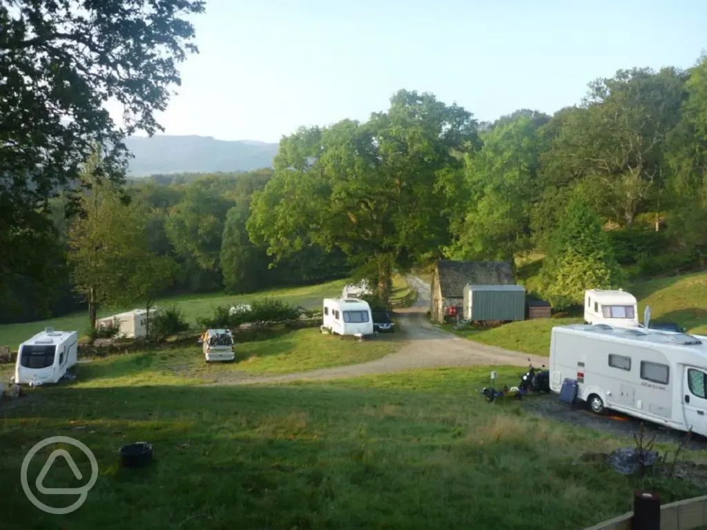 Snowdonia views from Bryn Y Gwin Farm Caravan and Campsite
