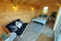 Bluebell camping pod interior