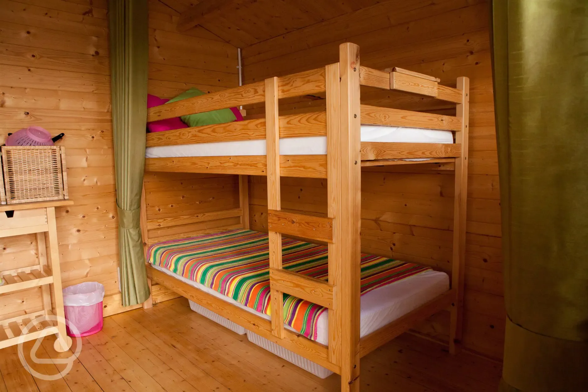 Camping cabin bunk beds