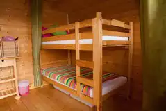 Camping cabin bunk beds (bedding not provided)