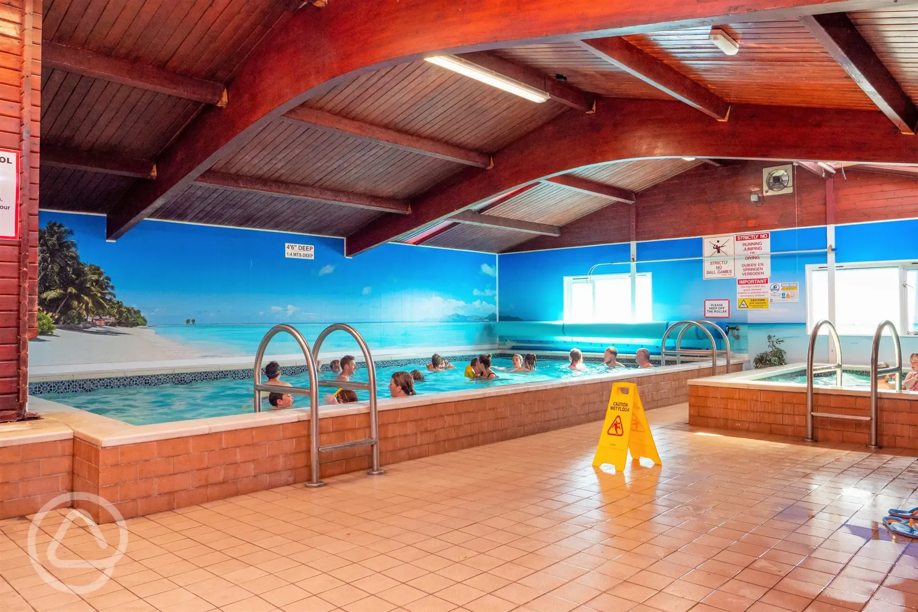 Indoor heated swimming pool (15ft x 32ft) and baby/toddler pool (8ft x 10ft)