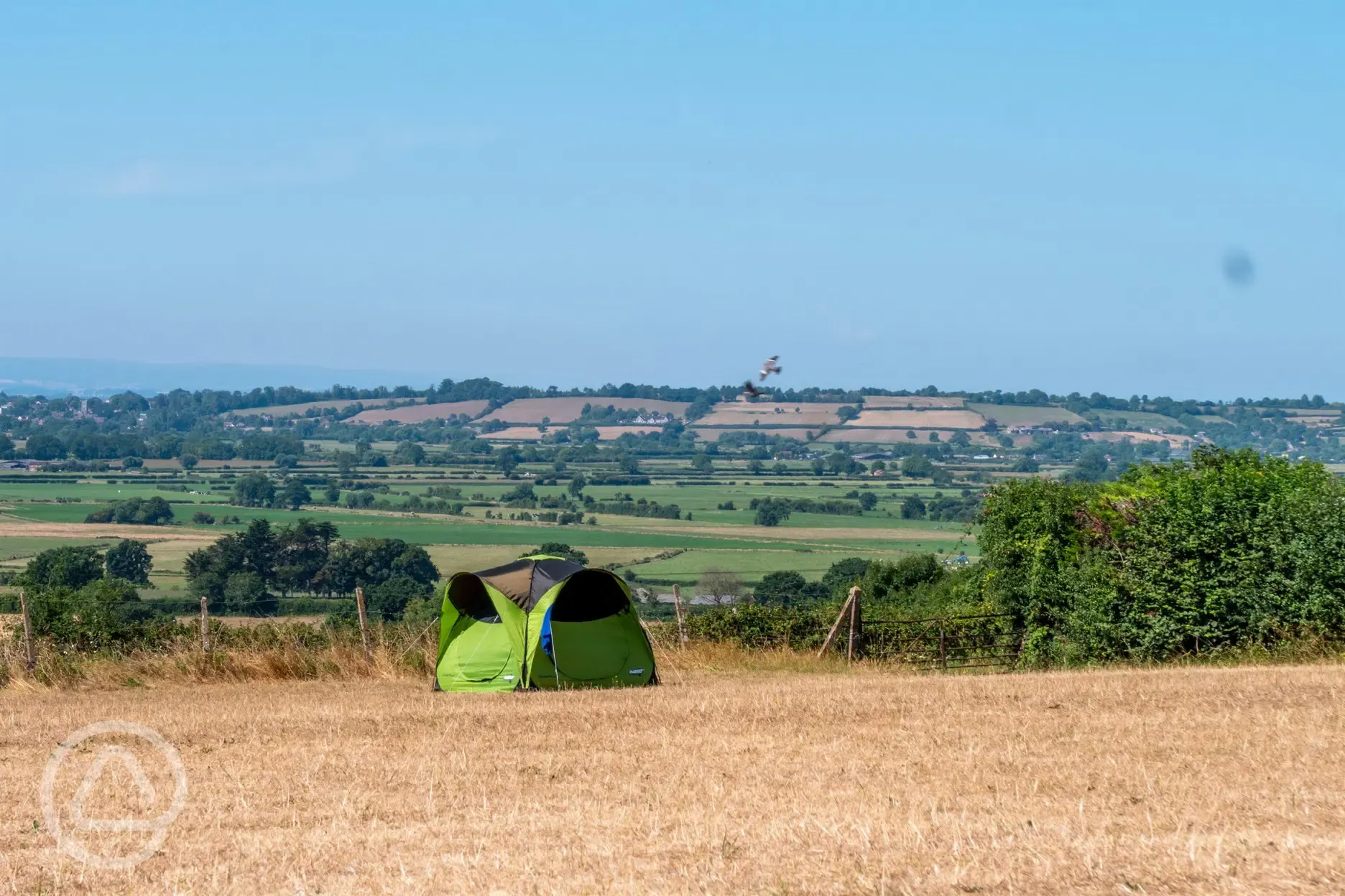 Small tent on a non electric grass pitch