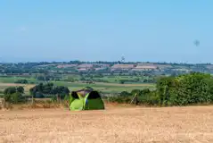 Small tent on a non electric grass pitch