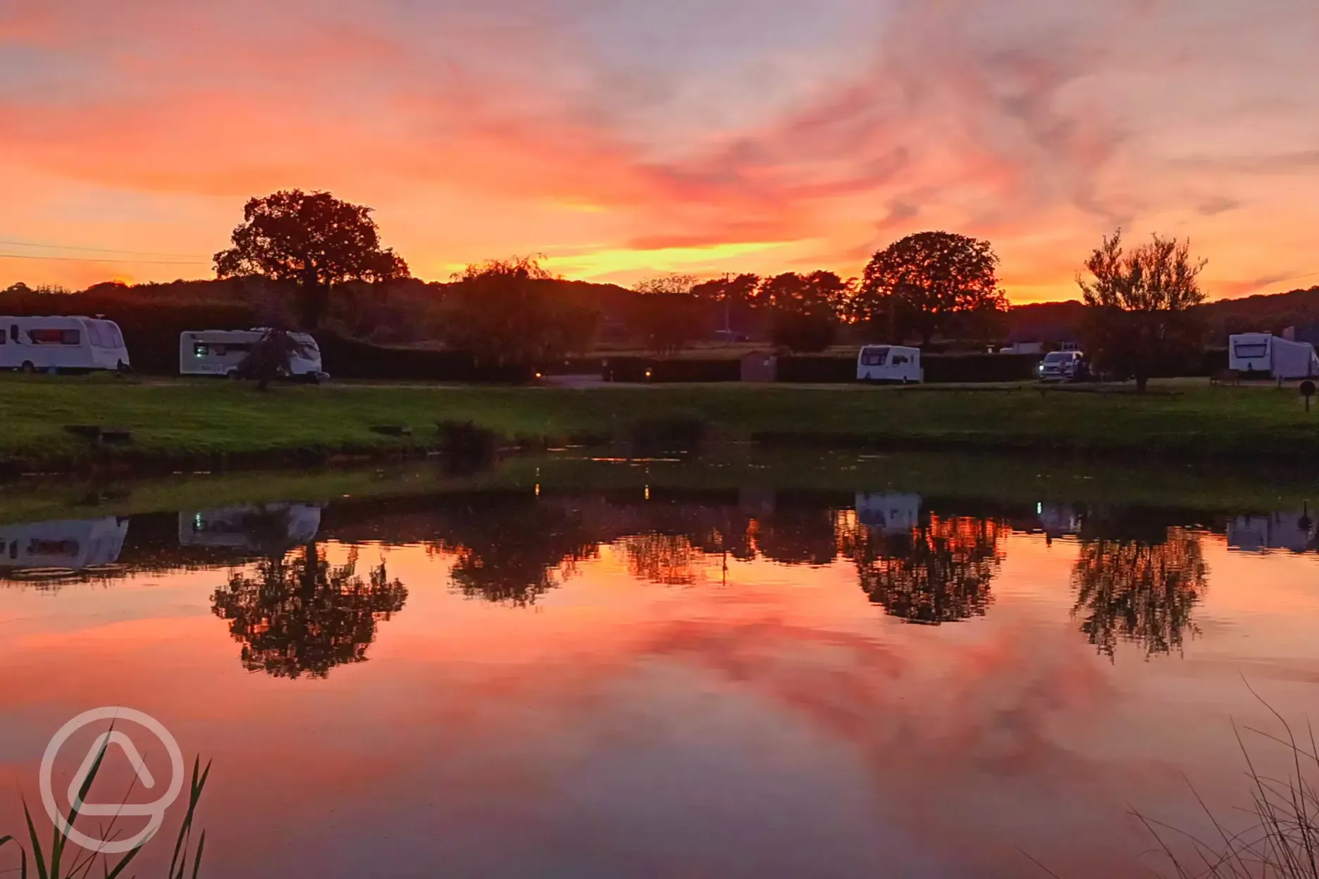 Site at sunset