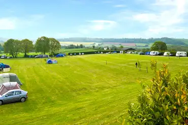 Aerial of Burhope Farm Campsite