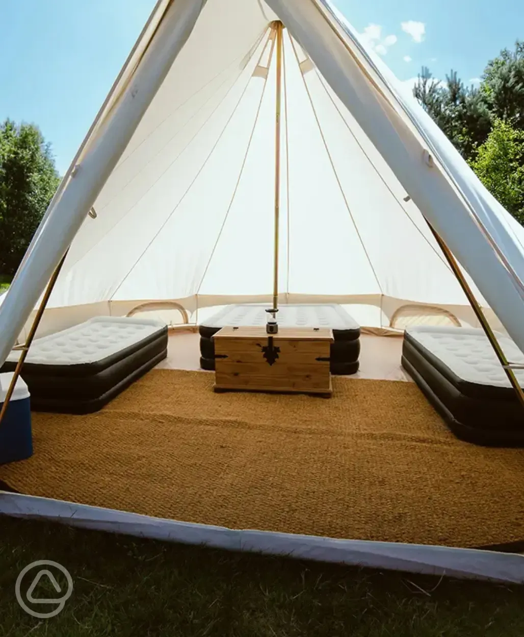 Bell tent interior