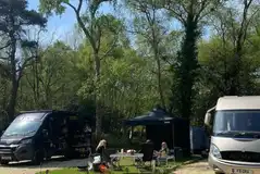 Electric hardstanding pitches for campervans and motorhomes up to 7m