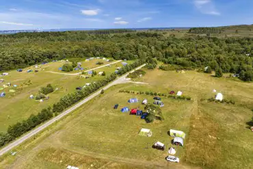 Aerial of Burnbake Campsite