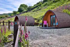 Mawddach View and Mountain View camping pod