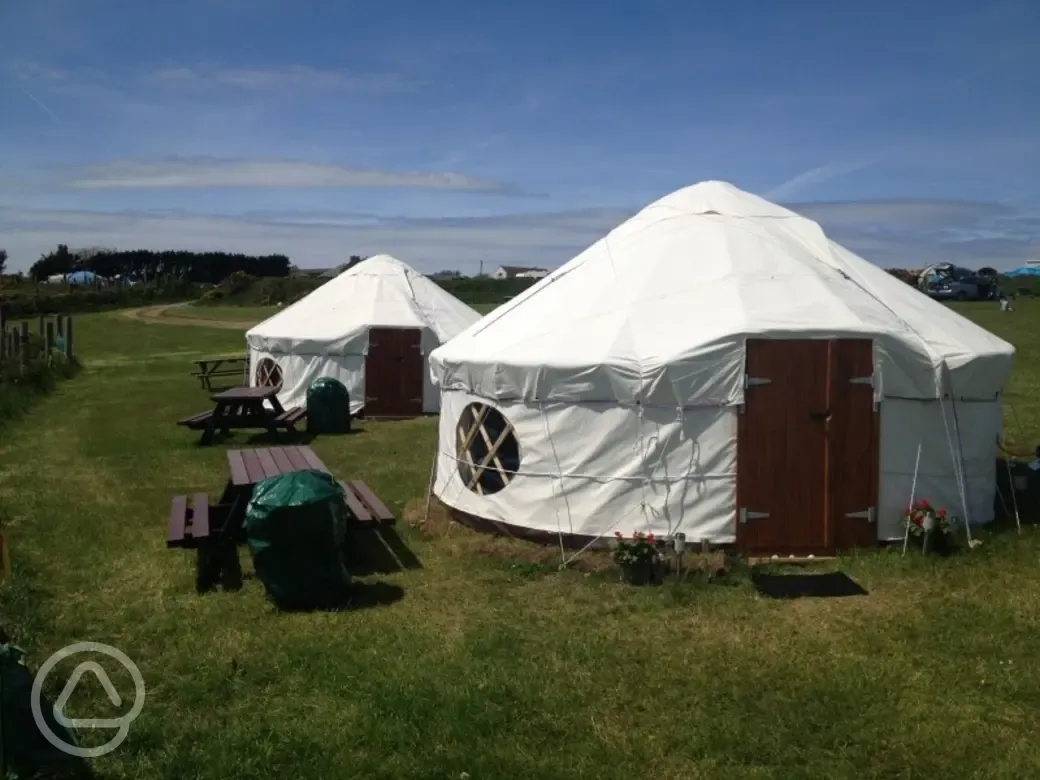 Caerfai Farm Campsite in St Davids Pembrokeshire