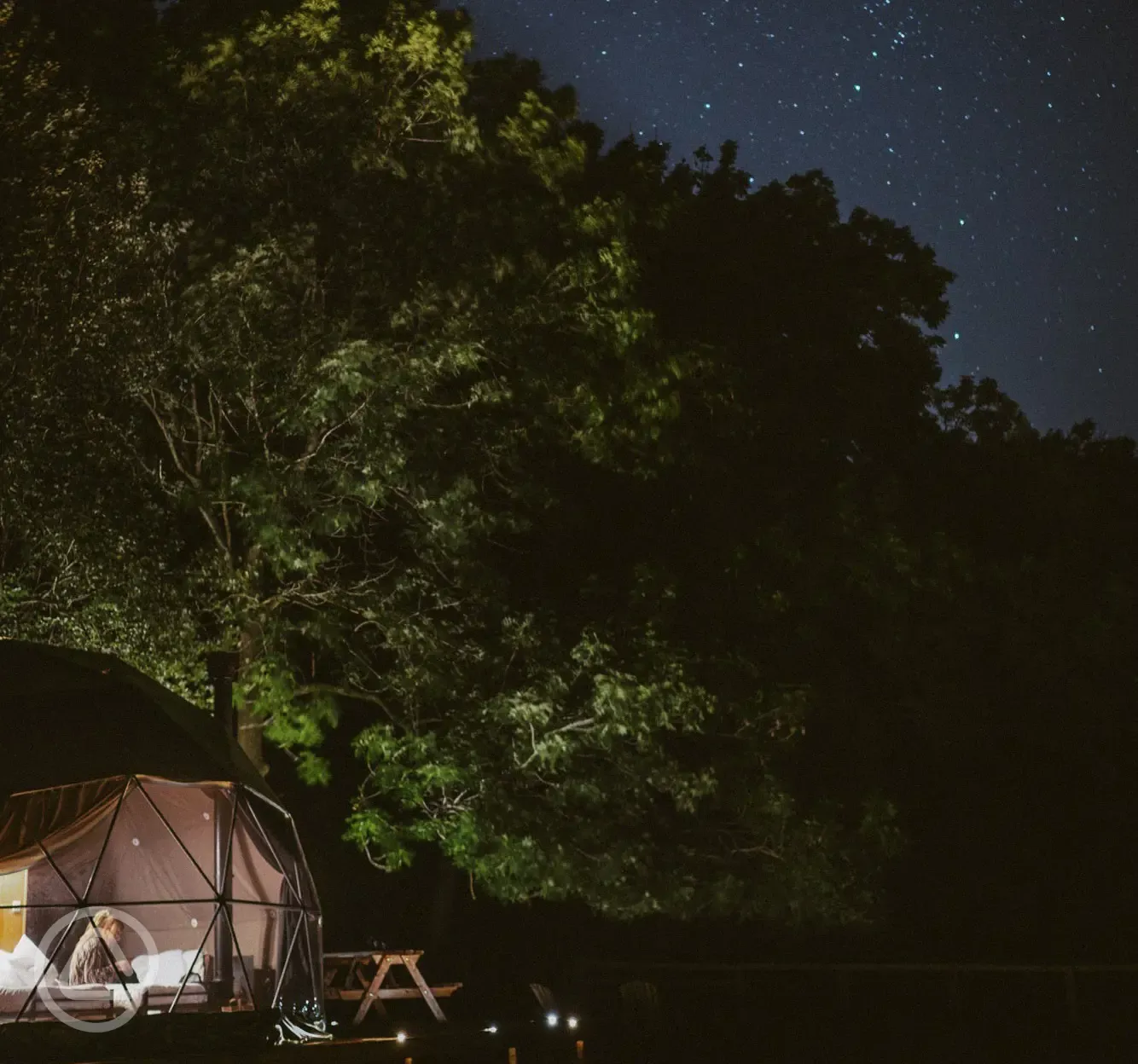 Dark sky glamping