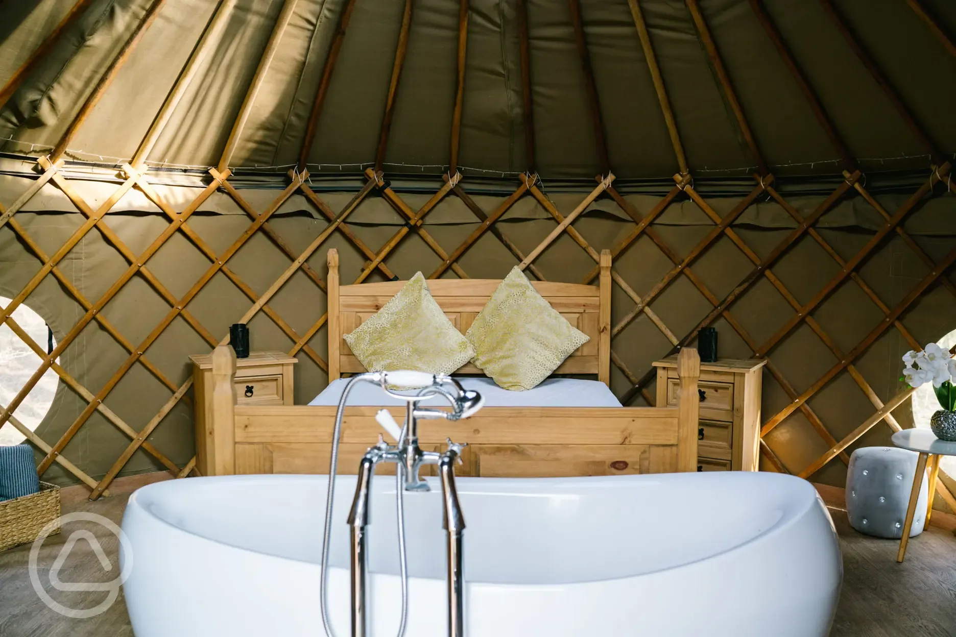 Yurt interior